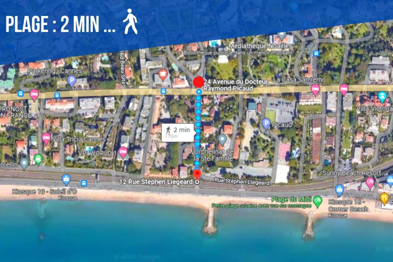 קאן Le Joy - Terrasse - Parking - Verriere Cote D'Azur מראה חיצוני תמונה